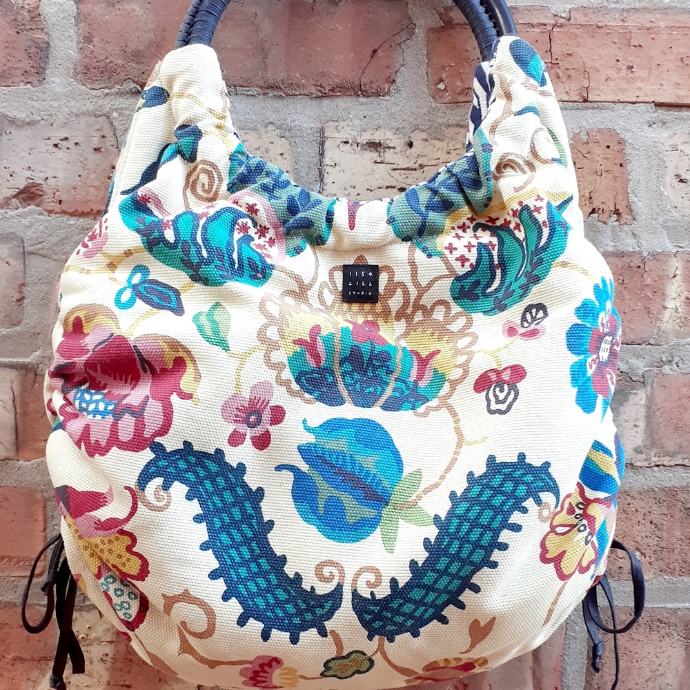 Vintage Lisa Lill Studios Boho Hobo Bag